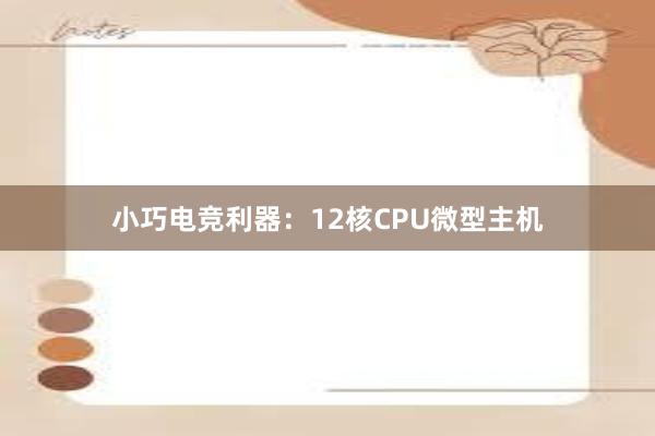 小巧电竞利器：12核CPU微型主机