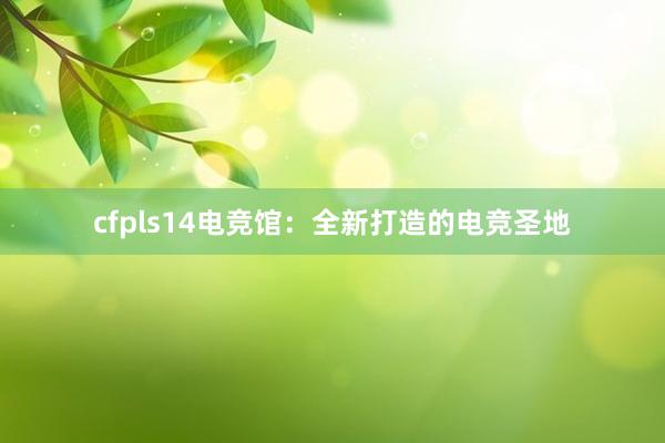 cfpls14电竞馆：全新打造的电竞圣地