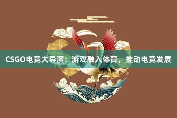 CSGO电竞大导演：游戏融入体育，推动电竞发展