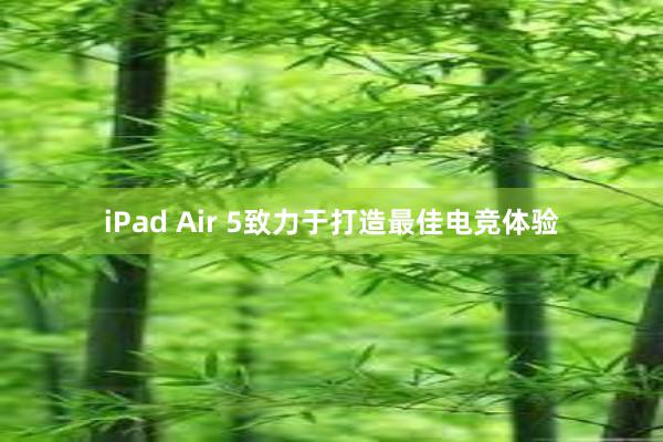 iPad Air 5致力于打造最佳电竞体验