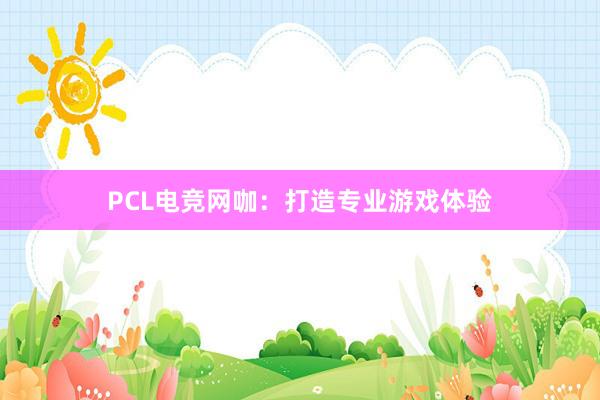 PCL电竞网咖：打造专业游戏体验