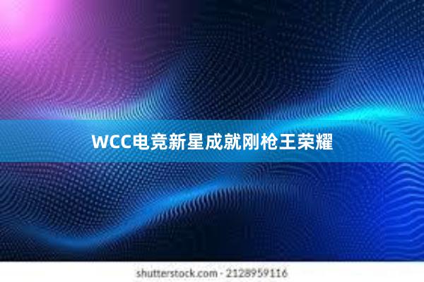 WCC电竞新星成就刚枪王荣耀