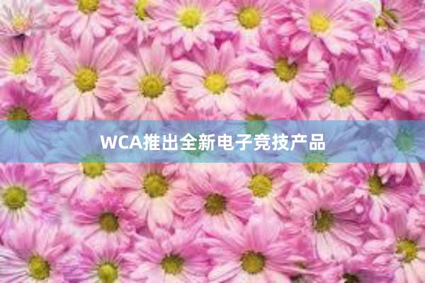 WCA推出全新电子竞技产品