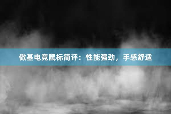 傲基电竞鼠标简评：性能强劲，手感舒适