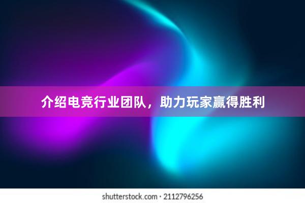 介绍电竞行业团队，助力玩家赢得胜利